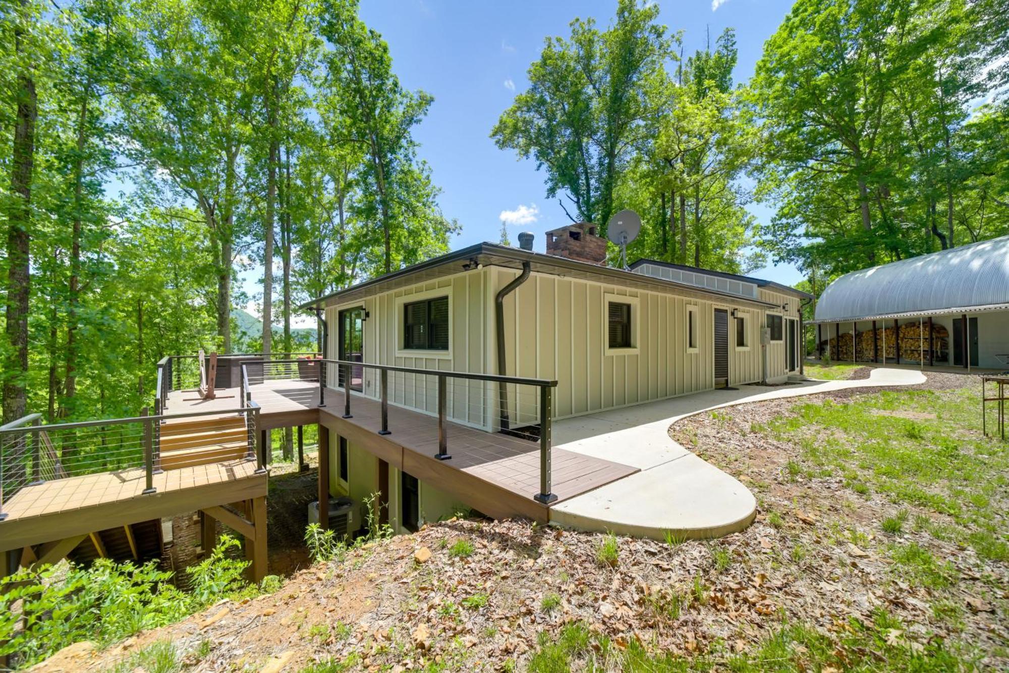 Remote Smoky Mtn Escape With Views And Trail Access! Villa Cullowhee Exterior foto